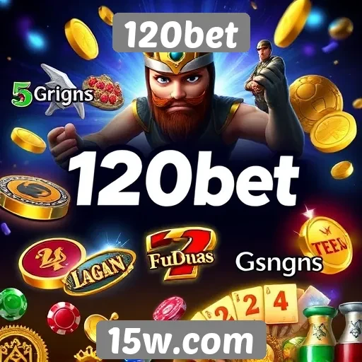 Variedade de jogos disponíveis na plataforma 120bet